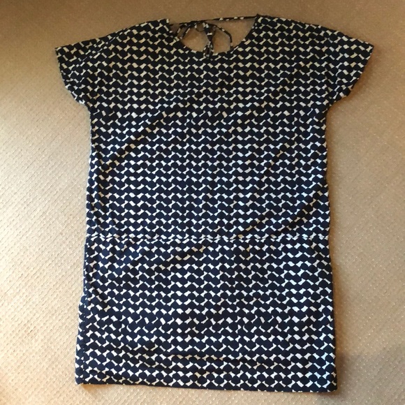 COS Dresses & Skirts - COS navy and white cotton dress